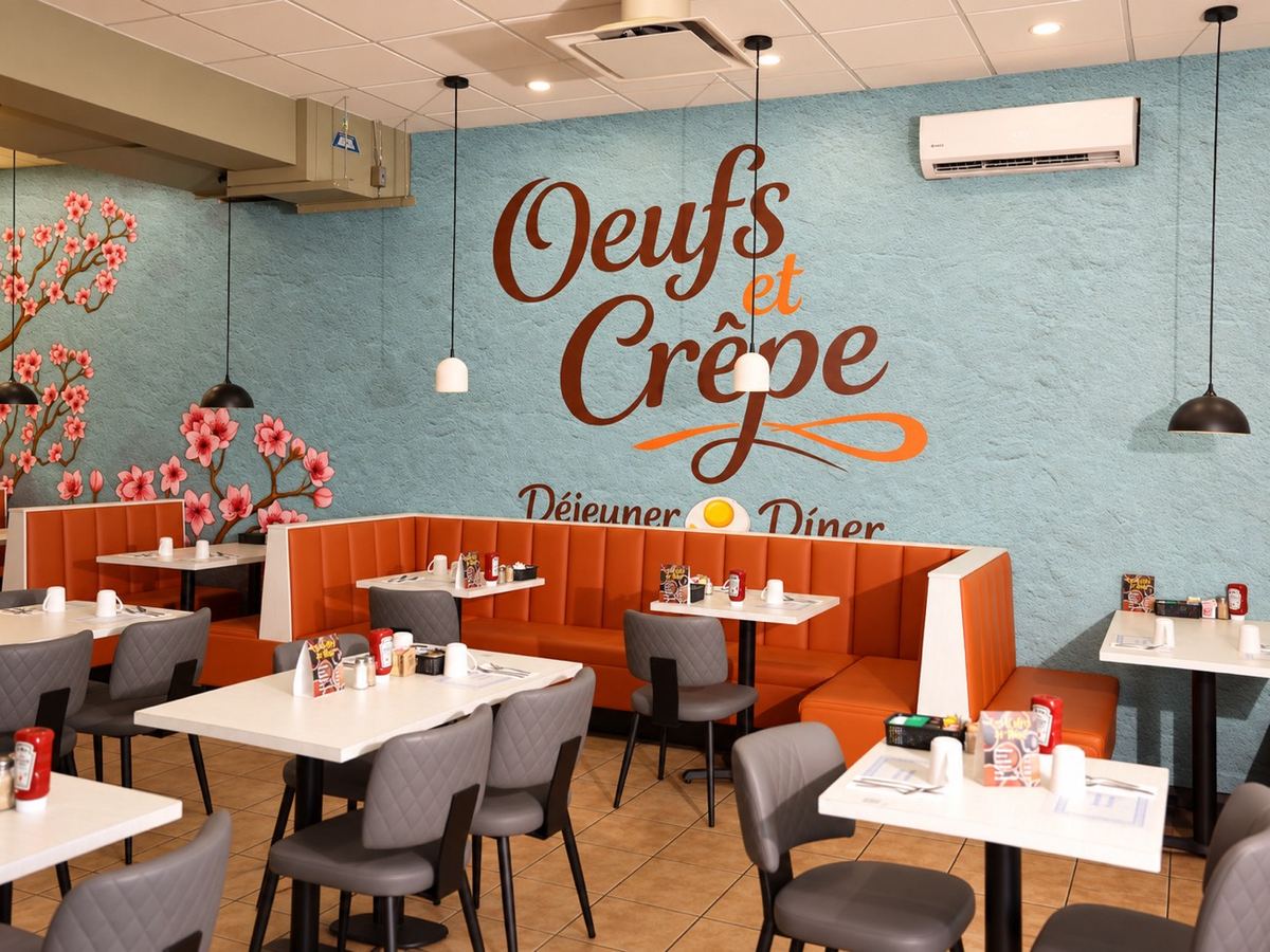 La salle à manger d’Oeufs et Crêpe
